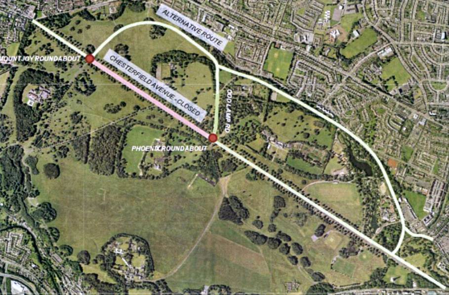 Chesterfield Avenue Partial Closure at Weekends During 2018